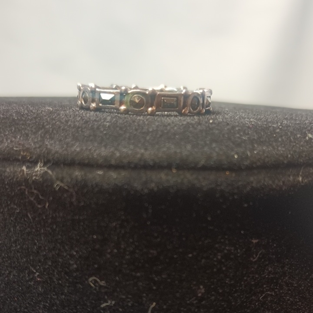 Sterling Silver And Marcasite Ring Size 9
